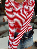RED STRIPED TOP